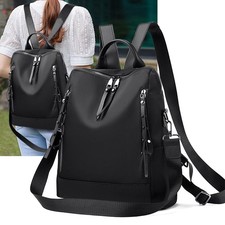 Damen Rucksack Anti Diebstahl Schultertasche Freizeit Reise Cityrucksack Schwarz