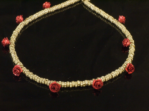 Rosa templin collier rosen rot - collier,