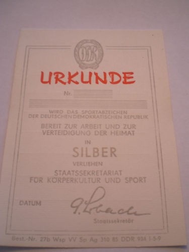 Urkunde sportabzeichen - urkunde:,