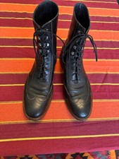 Schwarze Lederstiefeln, Herren