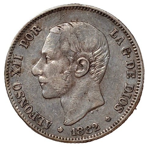 Pesetas 1882 spanien - spanien,