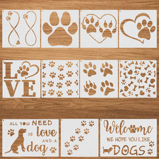 Hundepfoten Schablonen Set -