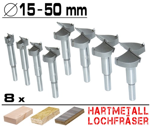 Tlg hartmetall - 8-tlg.,