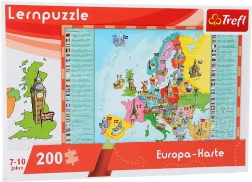 Trefl lernpuzzle karte von - karte,