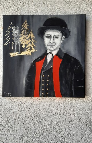 Acrylbild schwarzwälder mit - acrylbild,