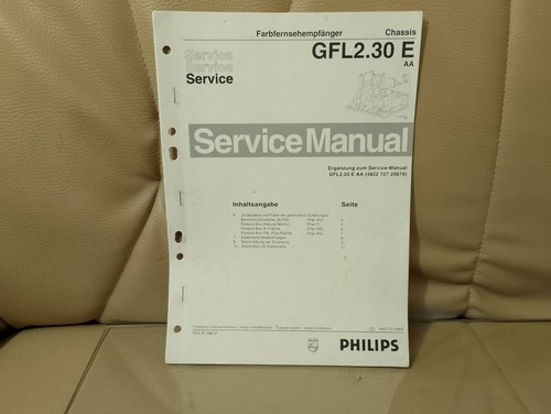 Philips gfl 30e service - philips,