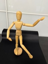 Gliederpuppe aus Holz Gelenk- & Zeichenfigur (Guter Zustand)