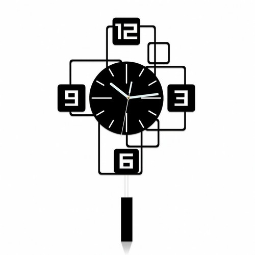 Wanduhr mit geometrischem