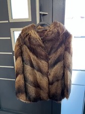 Echter Nutria Damen Pelzmantel