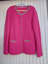 Woll strickjacke pink grau - strickjacke,,
