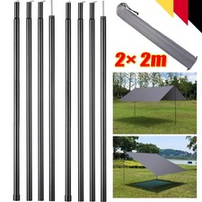 2x 2m Teleskop Zeltstangen