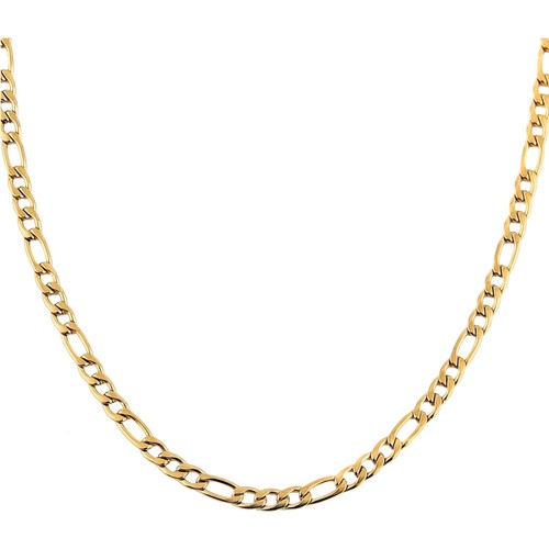 Edelstahl kette figaro gold - kette,