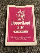 Altenburger Spielkarten 206 Doppelkopf Kleeblatt 2x24 Blatt, Deutsches Blatt DDR