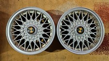 BMW E30 15 Zoll Alufelgen Kreuzspeiche 7x15 4x100 ET24 1179066 mit Nabendeckel