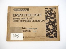 Steinbock EFG 0.8 HC Elektro-Gabelstapler Piccolift Ersatzteilliste Schaltplan
