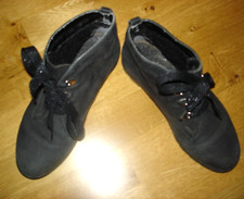 El Natura Gr 33 Echtleder Winterschuhe, Woll-Futter Stiefeletten, Waldorf
