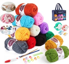 12 Farben Häkelgarn