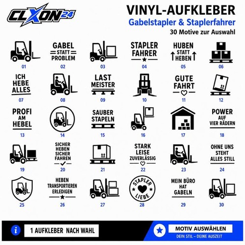 Gabelstapler staplerfahrer - &,