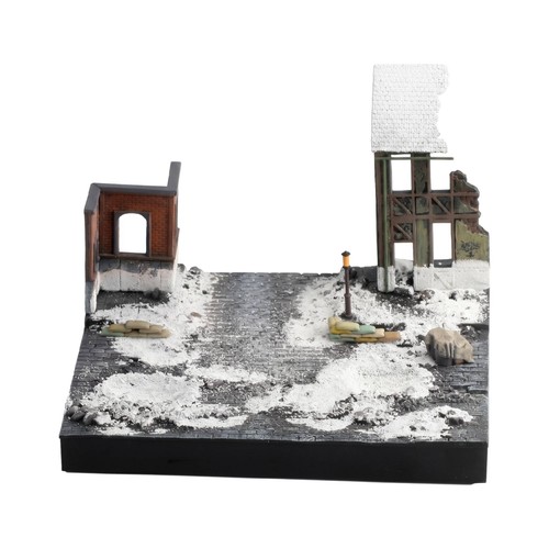 Diorama mit ruine winterlich - mit,