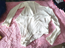 Gr 34 36 S Woll Weiss Body