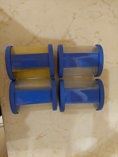 Tupperware Orient Express Gewürzbehälter 275 ml Blau Transparent 4 St