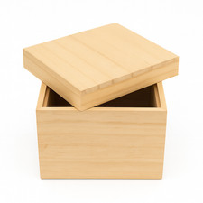 Holzbox mit Deckel 17 cm – naturbelassen – Deko & Aufbewahrung