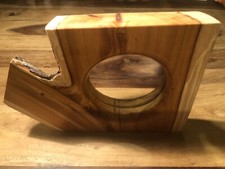 Rustikaler Holzspiegel massiv