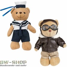 BUNDESWEHR TEDDY MIT UNIFORM NEU NAVY MARINE & PILOT FLIEGER BW US TEDDYBÄR