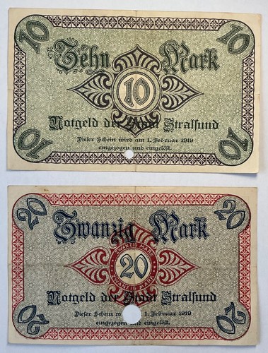 Notgeldscheine banknoten stadt - notgeldscheine/banknoten,