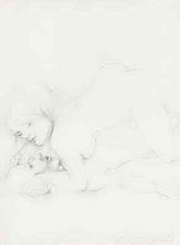 LEIDENSCHAFT - Otto BACHMANN - Signierte EROTISCHE OriginalLithographie