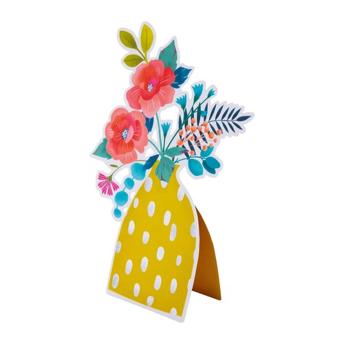 Gestanzte gelbe vase - gestanzte, design
