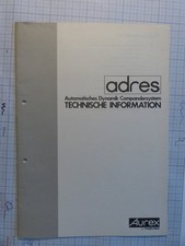 adres Aurex Toshiba – Dynamic Compander – ausführliche Informationsschrift