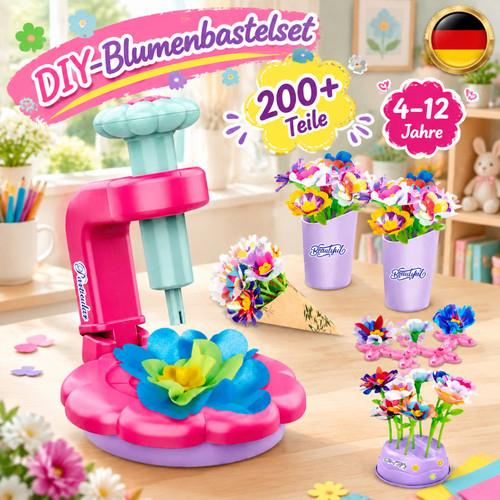 Blumen bastelset knete kinder - blumen,