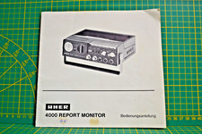 UHER 4000 REPORT-MONITOR,BDA,Ausgabe.: 366-48335-D/I/0245/180-R, 19 Seiten