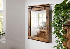 ausgefallener Holzspiegel