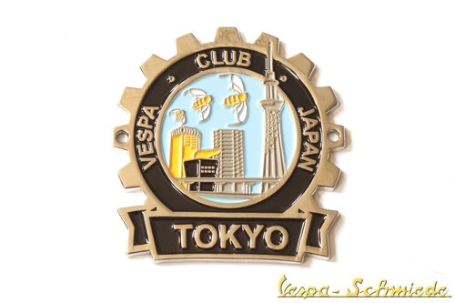 Metall plakette vespa club - "vespa,