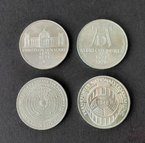 Brd münzen 71 73 - 4x, 71-73