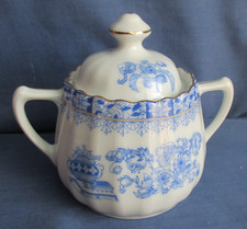 China Blau Bavaria Zuckerdose