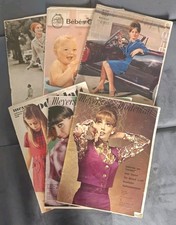 Konvolut Meyers Schweizer Frauen und Modeblatt 60er, 6 Zeitschriften Schnittmust