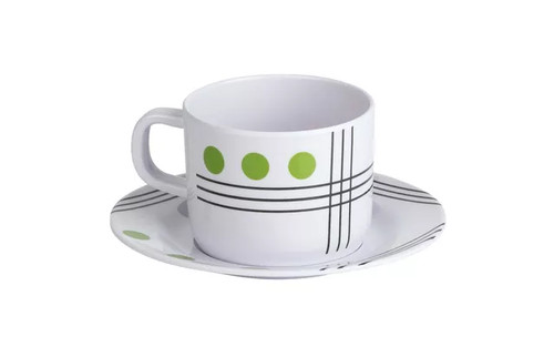 Tasse mit untertasse dots - tasse,