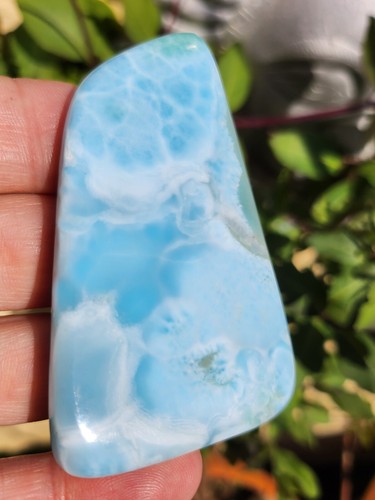 Larimar delfin polierte platte - delfin,