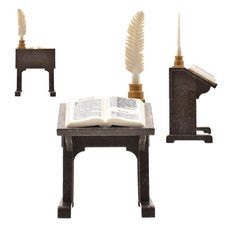 Playmobil Stehpult | Stehtisch | Schreibtisch | Tintenfaß | Schreibfeder | Buch