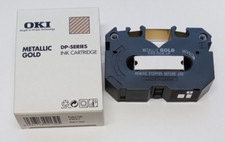 1x OKI DP- series ink cartrige Cassetten METALLIC GOLD 41067615 + Alps 106030-00