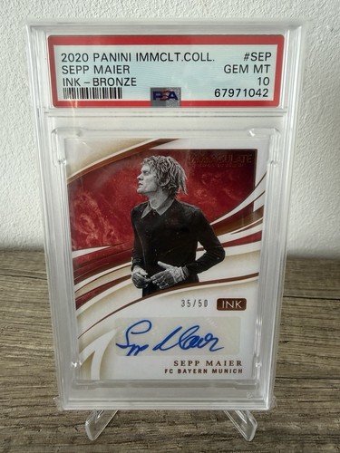 Sepp maier psa 2020 panini - maier, 10