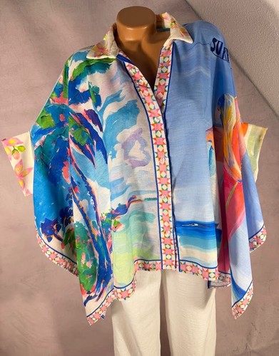 Sommer bluse ponchobluse italy - sommer,