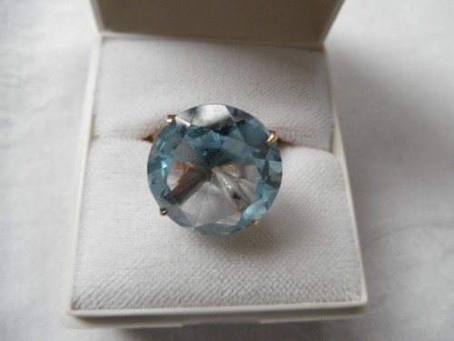 Ring blauer stein 750er - ,blauer, stein;750er