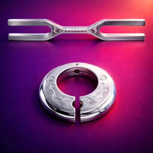 Riesige dna key stimmgabel - dna,