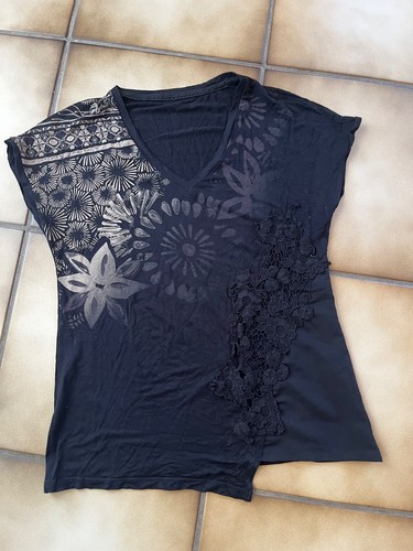 Desigual damen shirt s - t-shirt, gr.