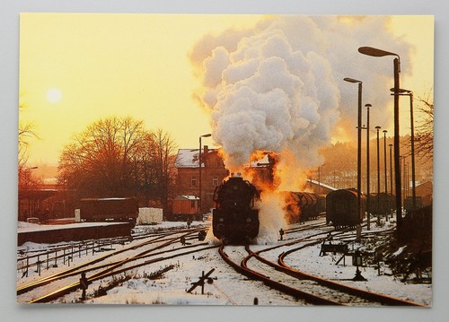 Postkarte dampflok 50 3516 - dampflok,