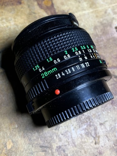 Canon 28mm 8 - 28mm, f2.8